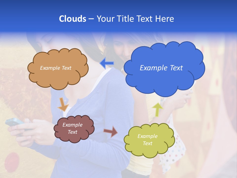 Cute Friendship Horizontal PowerPoint Template