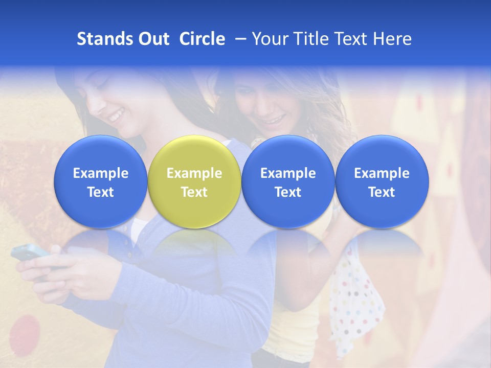 Cute Friendship Horizontal PowerPoint Template