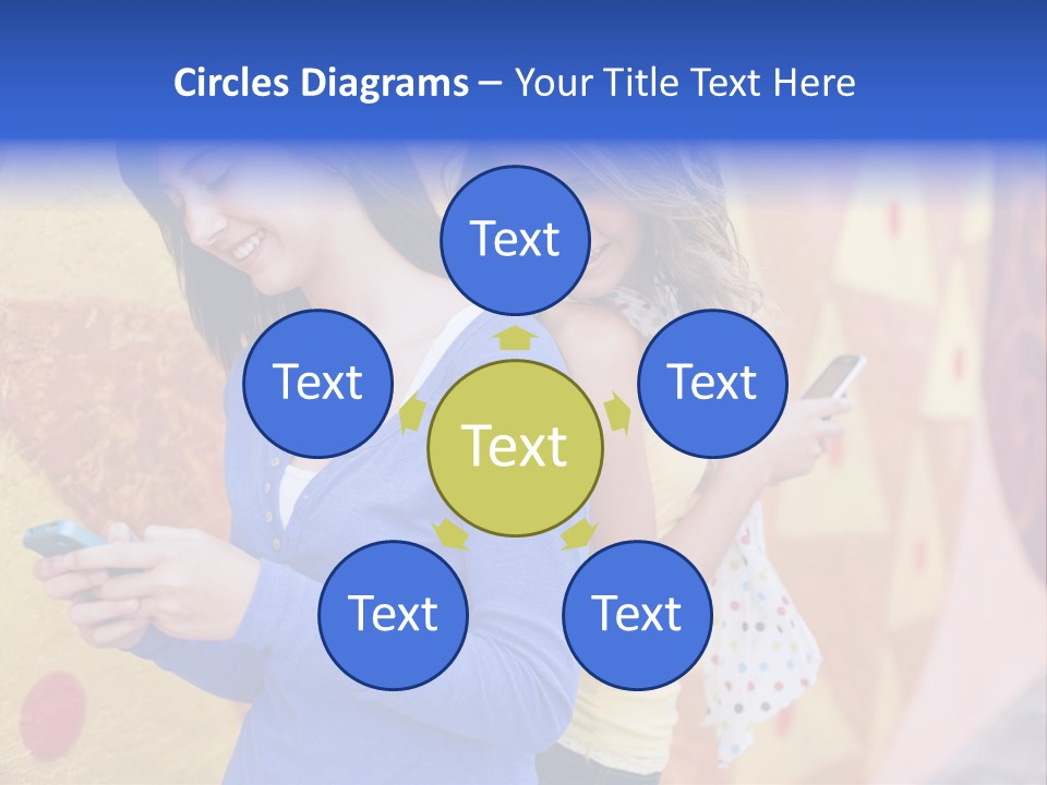 Cute Friendship Horizontal PowerPoint Template