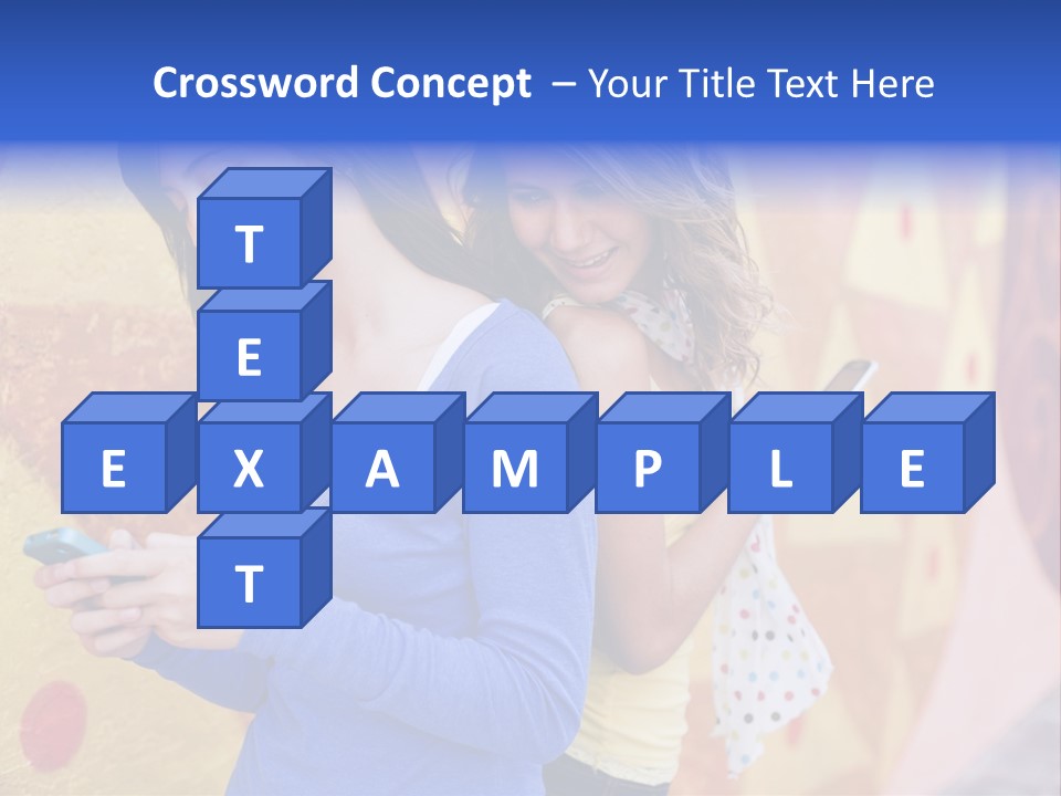 Cute Friendship Horizontal PowerPoint Template