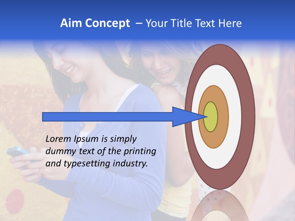 Cute Friendship Horizontal PowerPoint Template