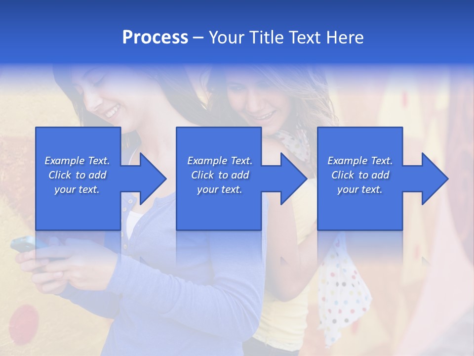 Cute Friendship Horizontal PowerPoint Template