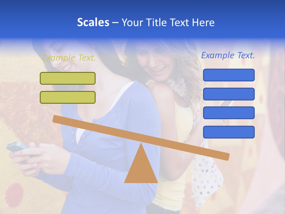 Cute Friendship Horizontal PowerPoint Template