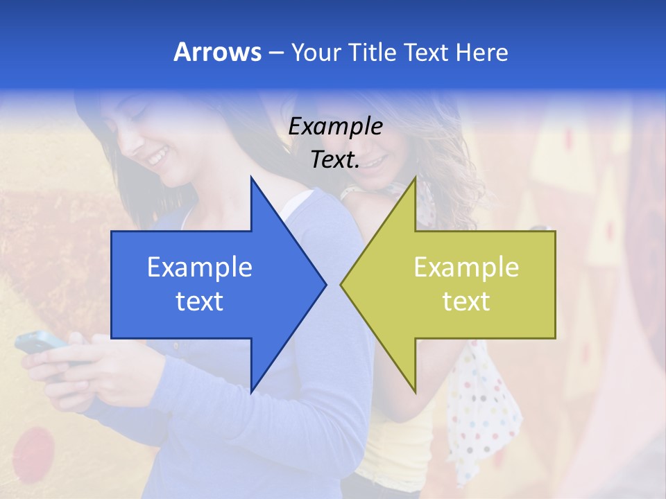 Cute Friendship Horizontal PowerPoint Template