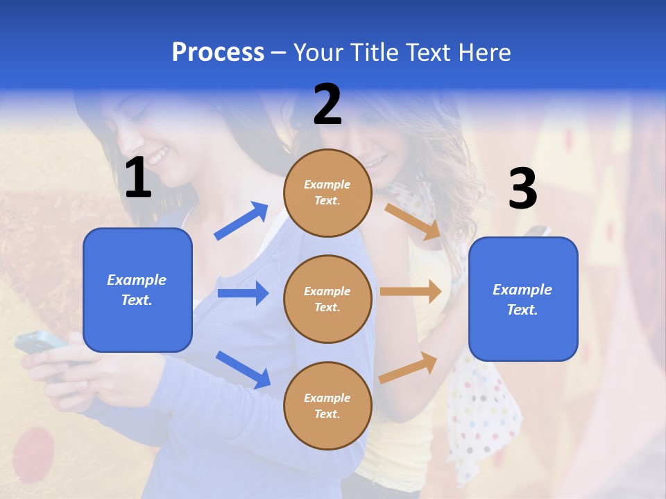 Cute Friendship Horizontal PowerPoint Template