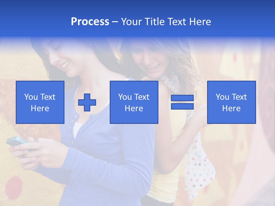 Cute Friendship Horizontal PowerPoint Template