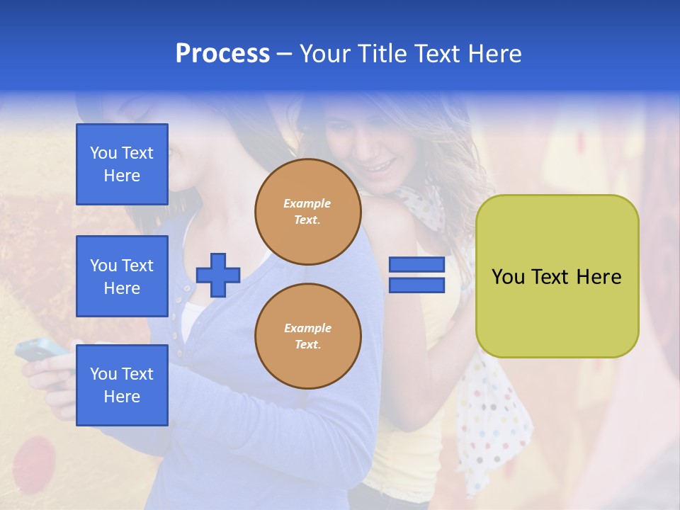 Cute Friendship Horizontal PowerPoint Template