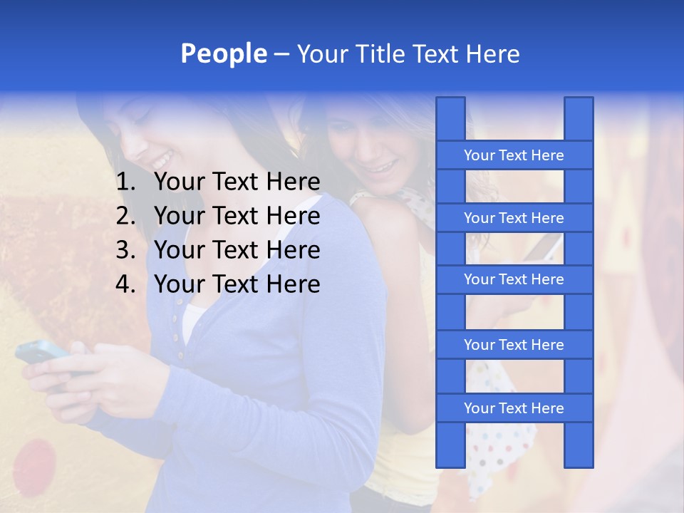 Cute Friendship Horizontal PowerPoint Template