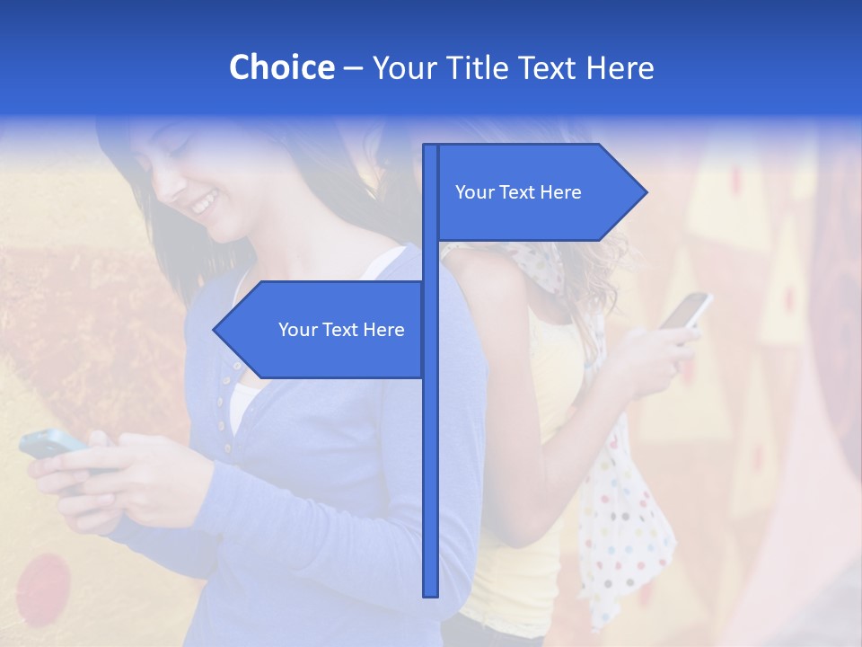 Cute Friendship Horizontal PowerPoint Template