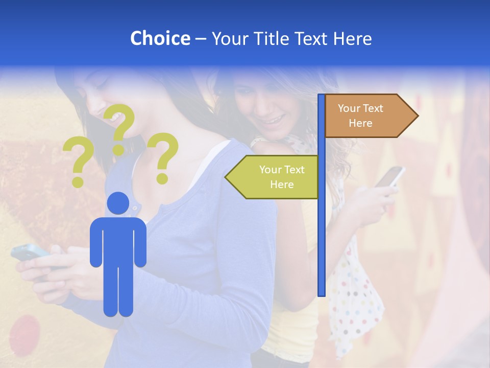 Cute Friendship Horizontal PowerPoint Template