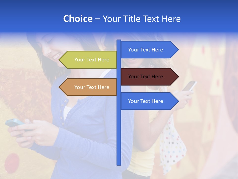 Cute Friendship Horizontal PowerPoint Template