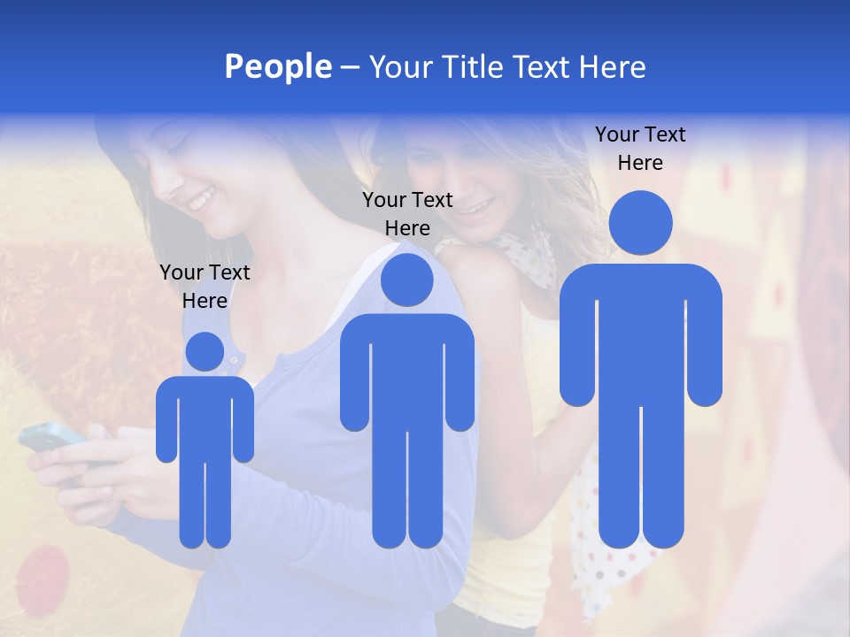 Cute Friendship Horizontal PowerPoint Template