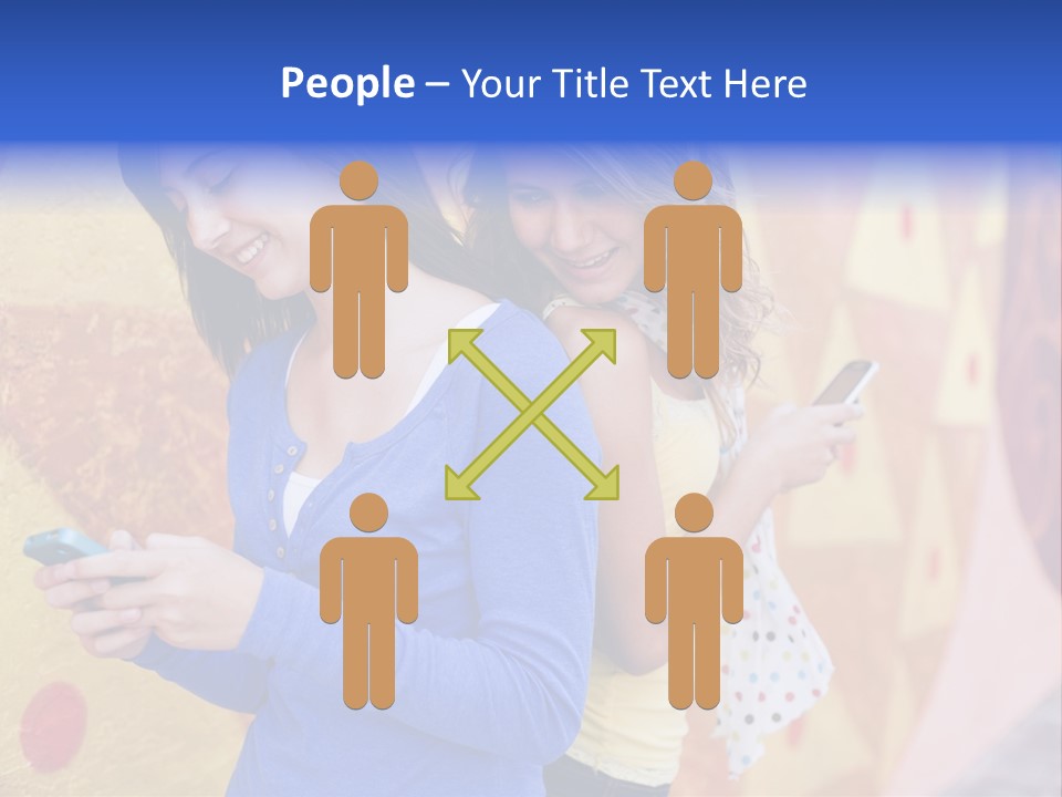 Cute Friendship Horizontal PowerPoint Template