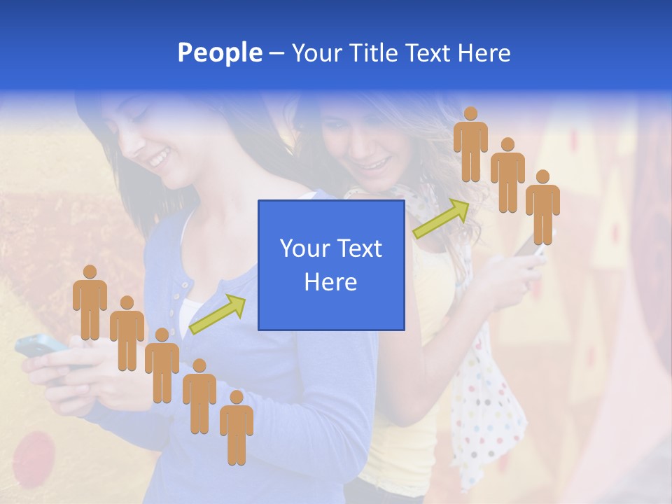 Cute Friendship Horizontal PowerPoint Template