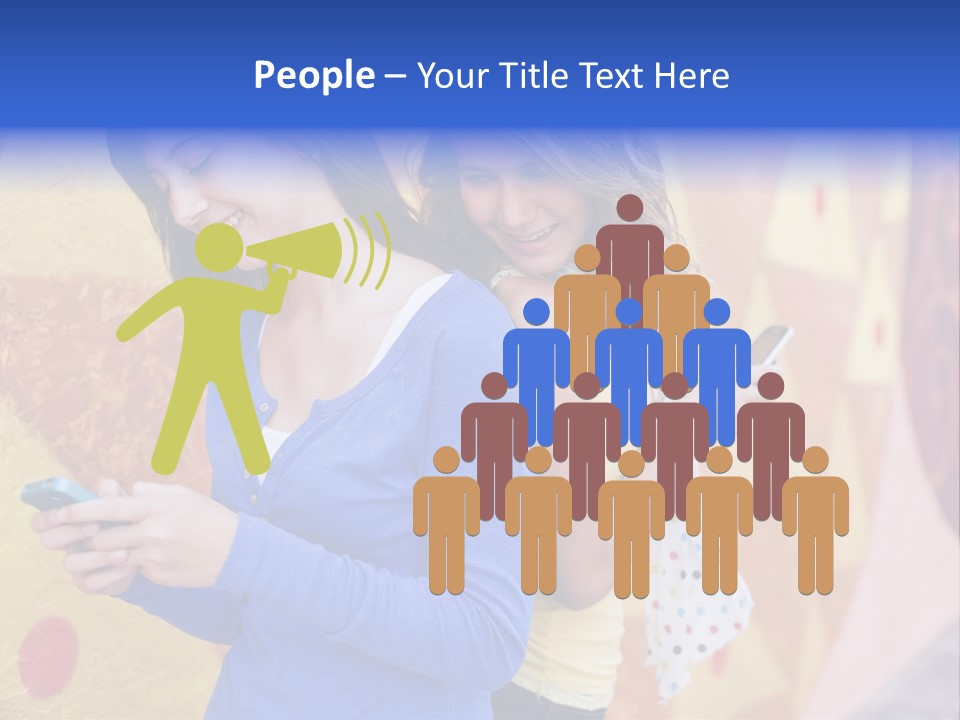 Cute Friendship Horizontal PowerPoint Template