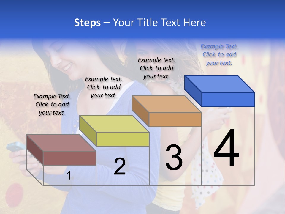 Cute Friendship Horizontal PowerPoint Template