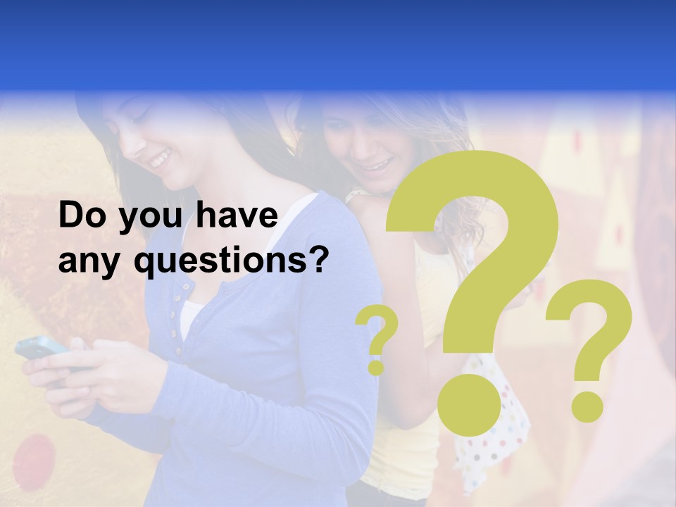 Cute Friendship Horizontal PowerPoint Template