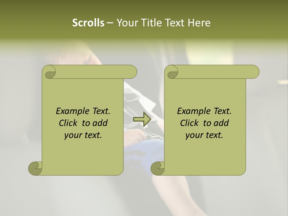 Movement Beauty Portrait PowerPoint Template