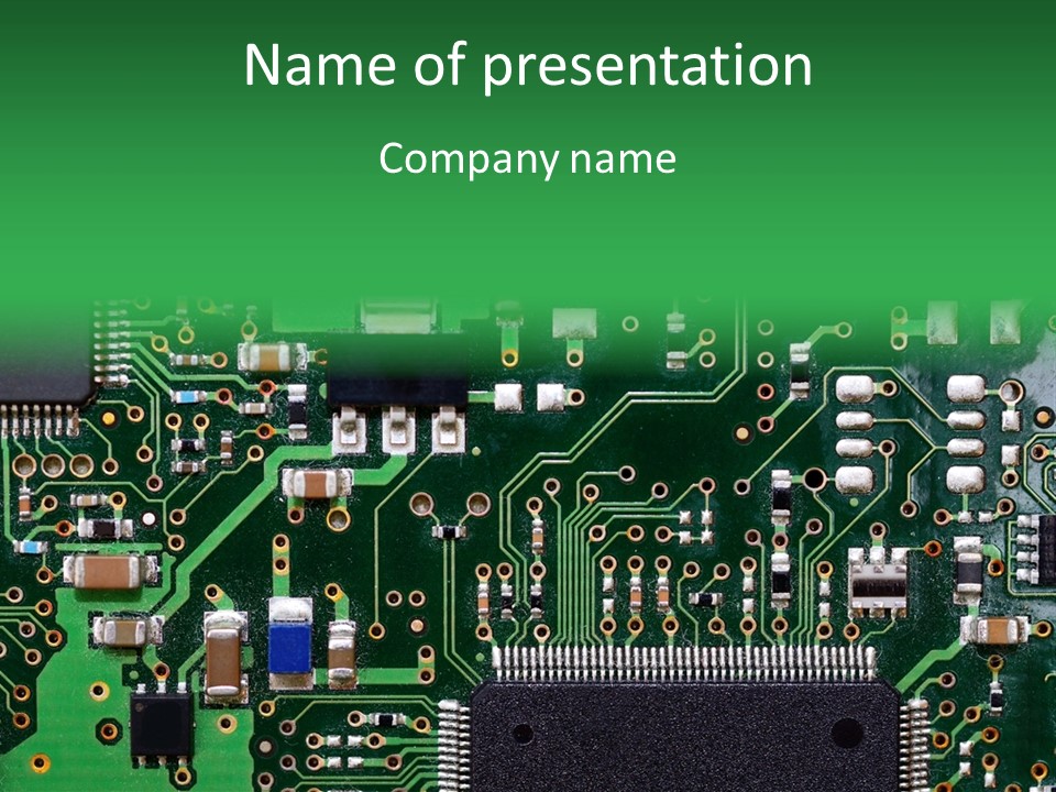 Microprocessor Engineering Part PowerPoint Template
