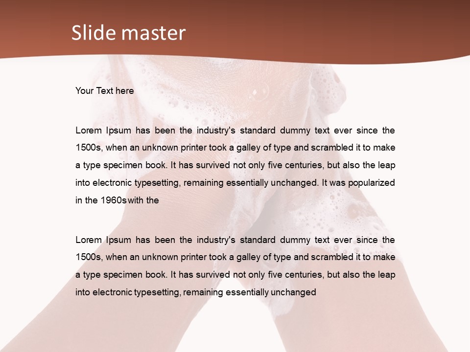 Clean Bubble Cleanliness PowerPoint Template