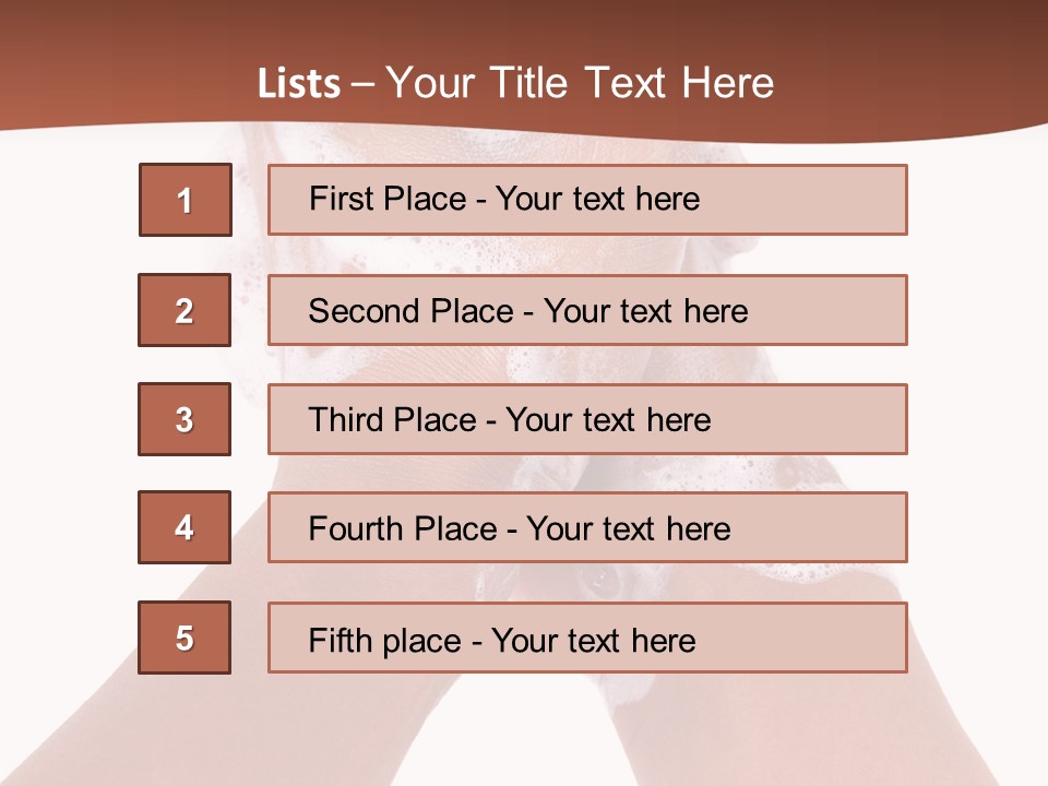 Clean Bubble Cleanliness PowerPoint Template
