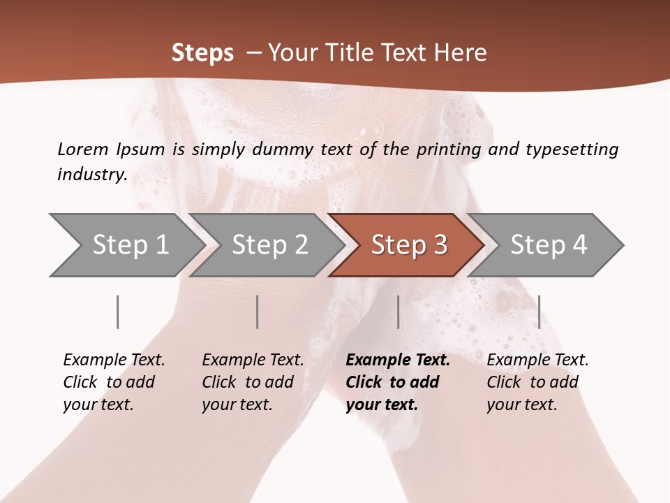 Clean Bubble Cleanliness PowerPoint Template