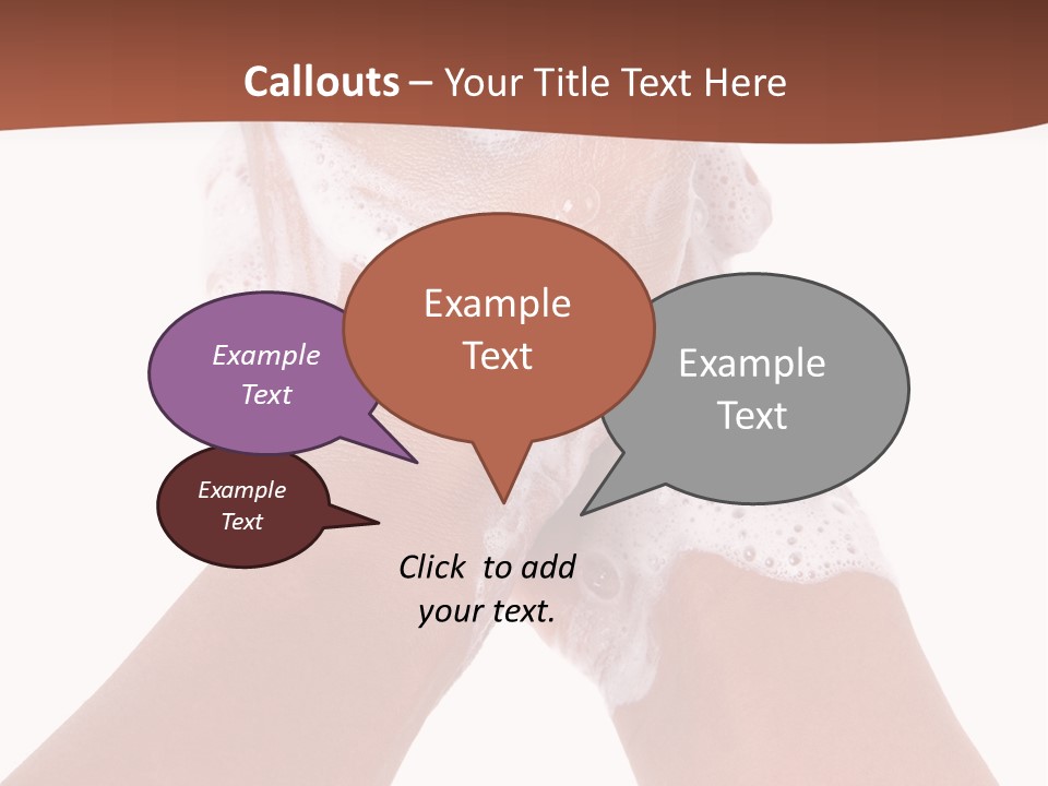 Clean Bubble Cleanliness PowerPoint Template