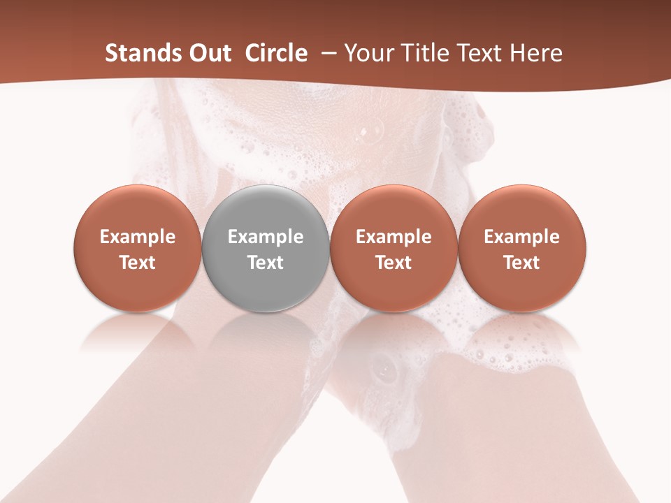 Clean Bubble Cleanliness PowerPoint Template