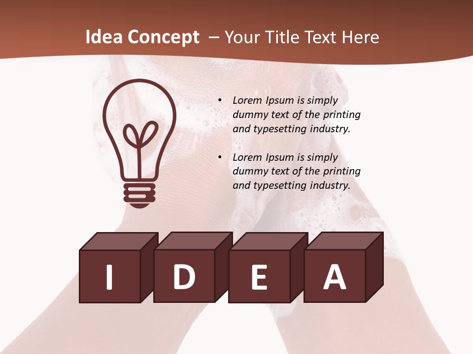 Clean Bubble Cleanliness PowerPoint Template