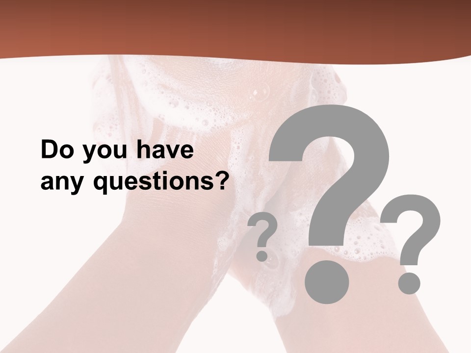 Clean Bubble Cleanliness PowerPoint Template