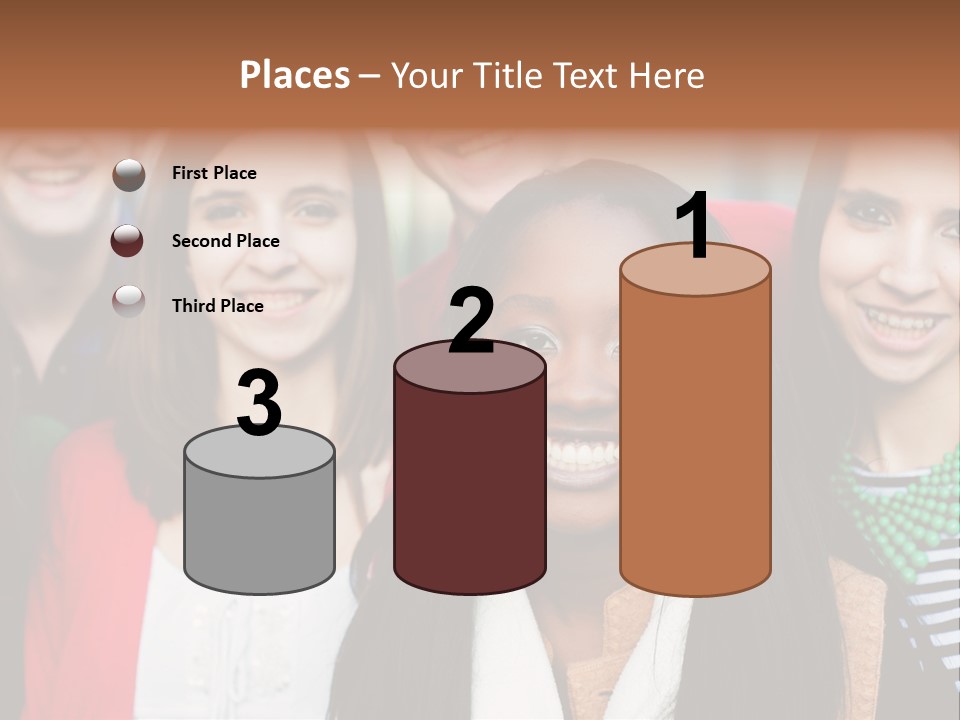 Multiethnic Person Girl PowerPoint Template