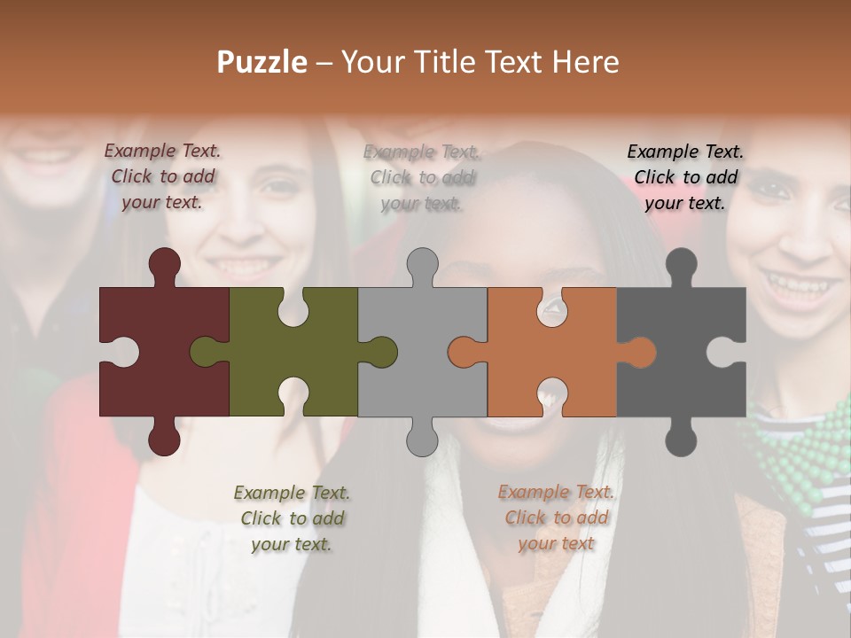 Multiethnic Person Girl PowerPoint Template