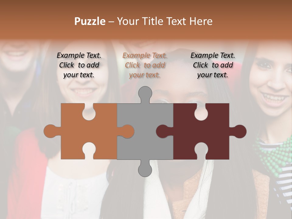 Multiethnic Person Girl PowerPoint Template