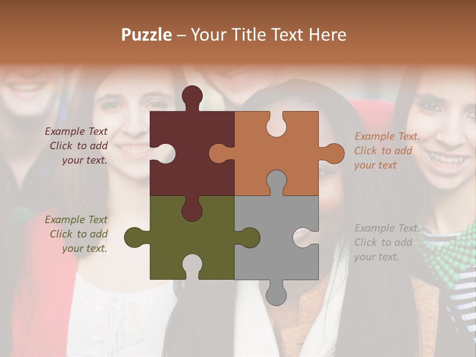 Multiethnic Person Girl PowerPoint Template