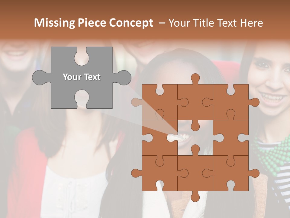 Multiethnic Person Girl PowerPoint Template