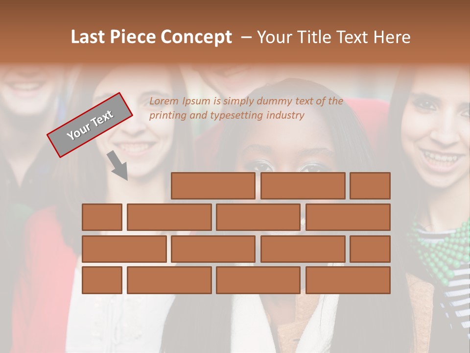 Multiethnic Person Girl PowerPoint Template