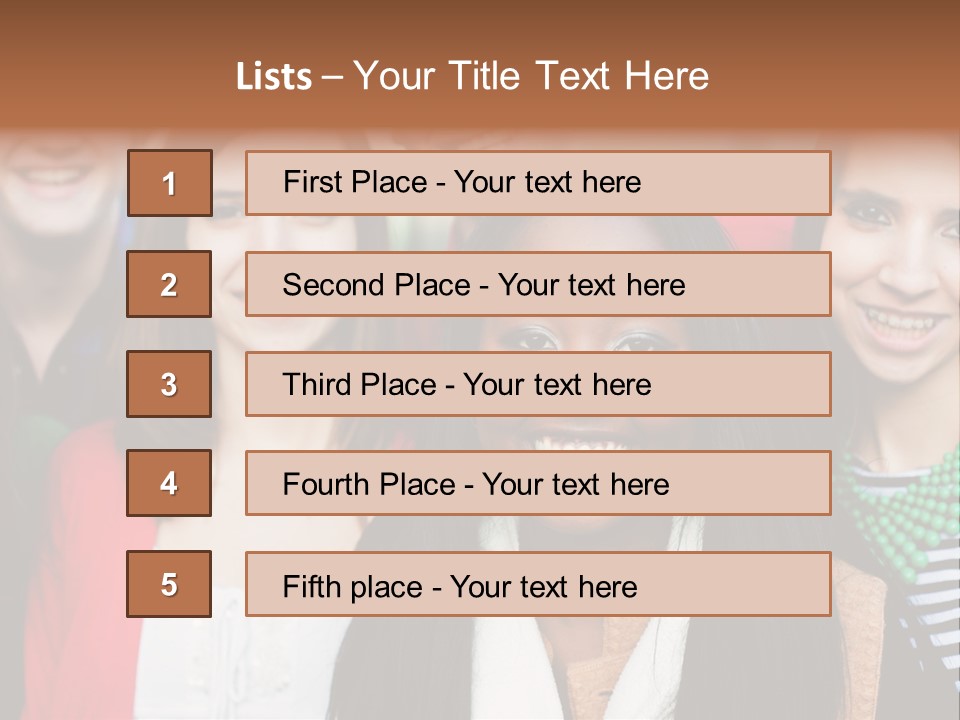 Multiethnic Person Girl PowerPoint Template