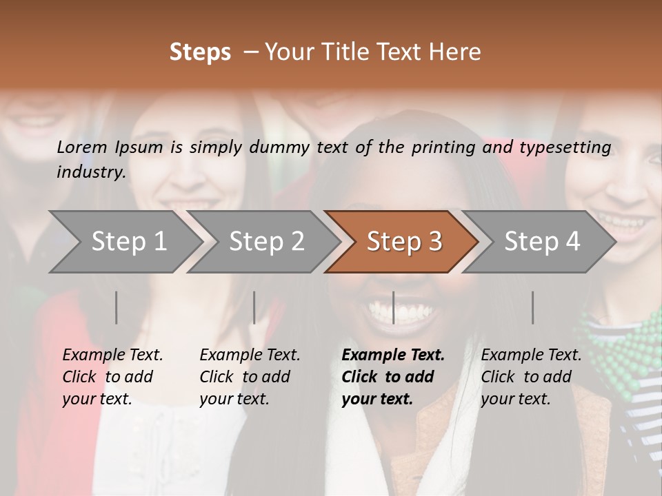 Multiethnic Person Girl PowerPoint Template