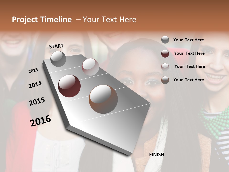 Multiethnic Person Girl PowerPoint Template