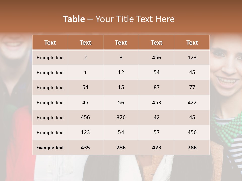 Multiethnic Person Girl PowerPoint Template