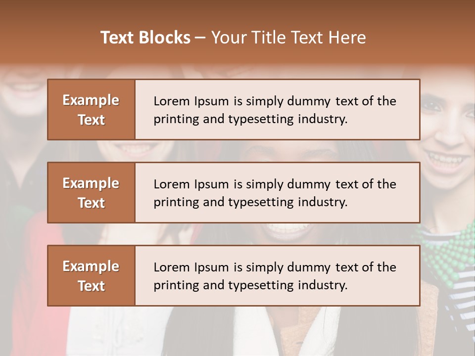 Multiethnic Person Girl PowerPoint Template