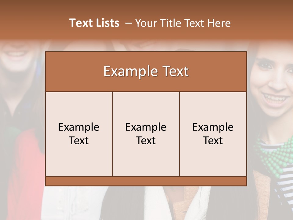 Multiethnic Person Girl PowerPoint Template