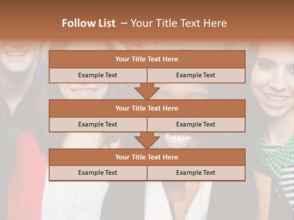 Multiethnic Person Girl PowerPoint Template