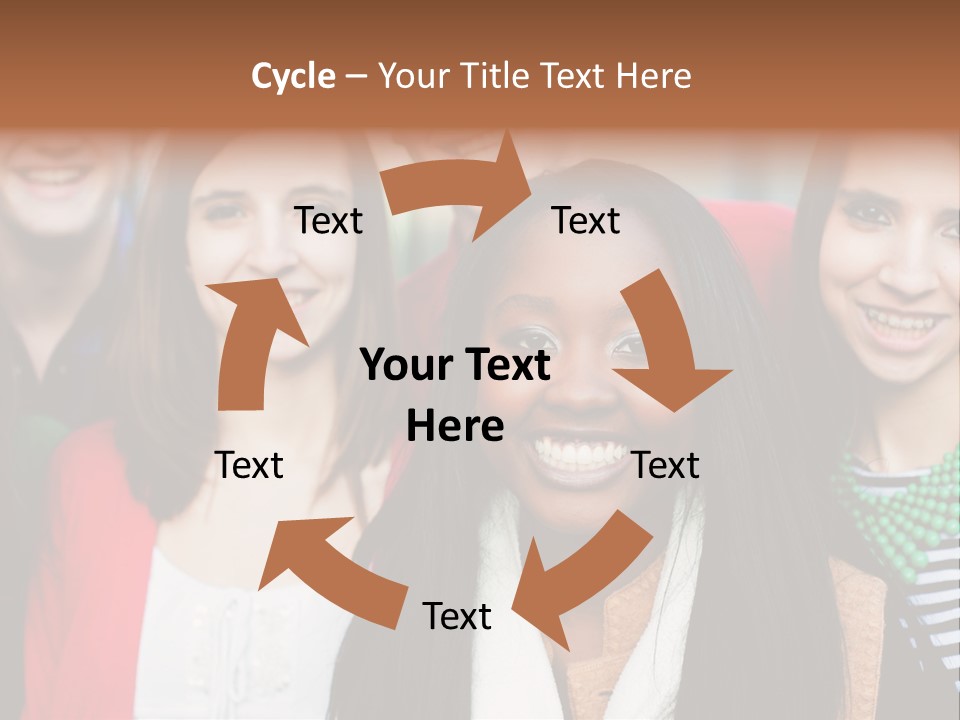 Multiethnic Person Girl PowerPoint Template