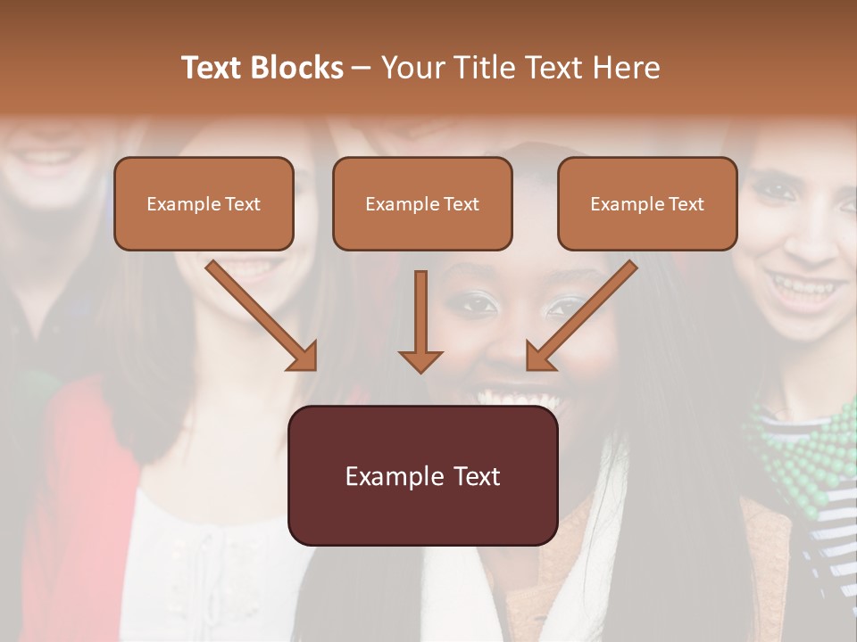 Multiethnic Person Girl PowerPoint Template