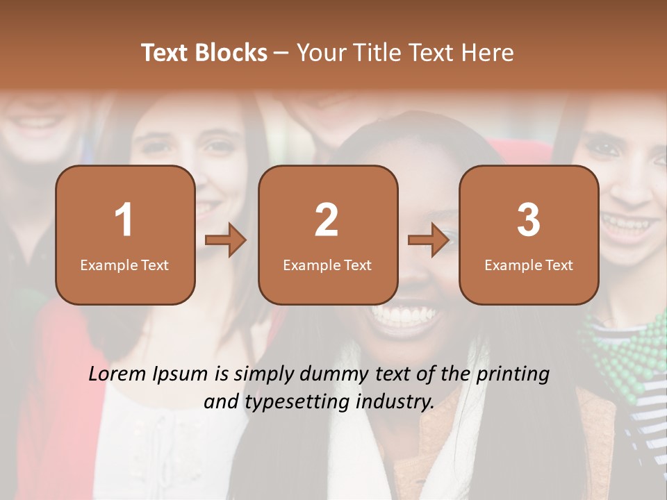 Multiethnic Person Girl PowerPoint Template