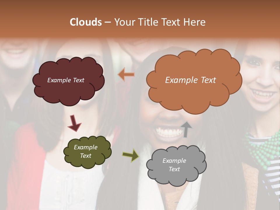 Multiethnic Person Girl PowerPoint Template