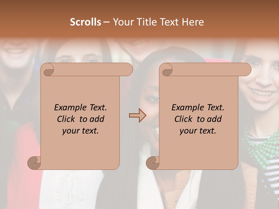 Multiethnic Person Girl PowerPoint Template