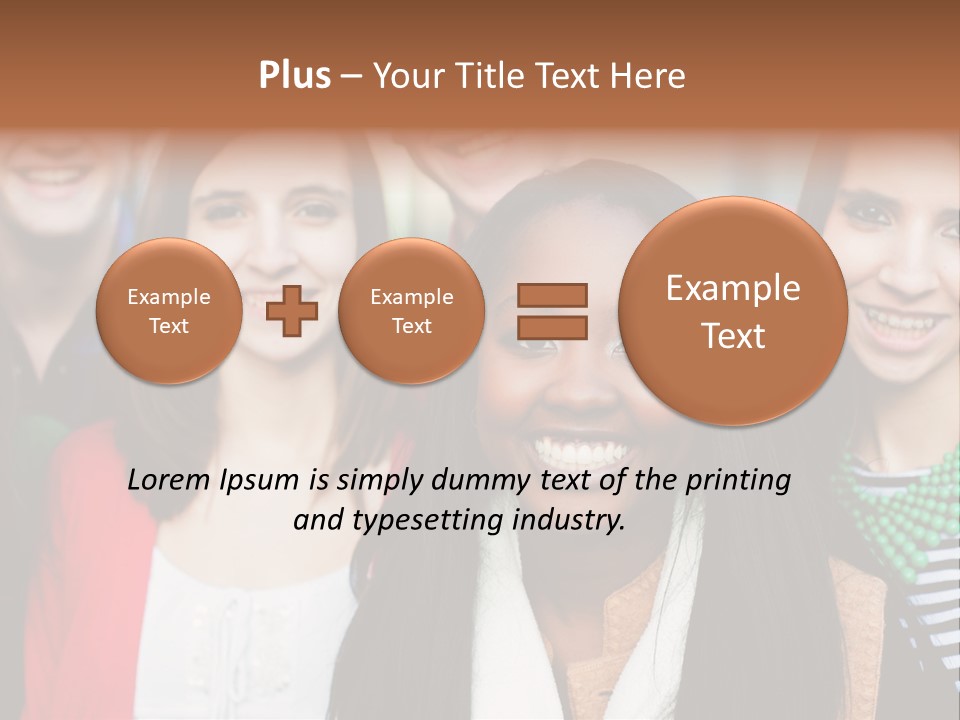 Multiethnic Person Girl PowerPoint Template