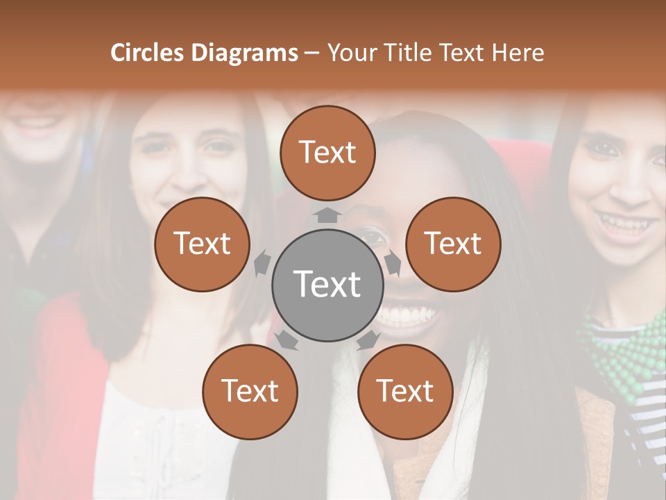 Multiethnic Person Girl PowerPoint Template